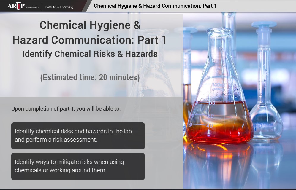 Chemical Hygiene & Hazard Communication: Part 1-Identify Chemical Risks & Hazards
